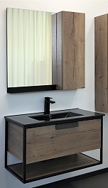 Comforty Мебель для ванной Бонн 90 (Comforty) подвесная дуб темный – фотография-1